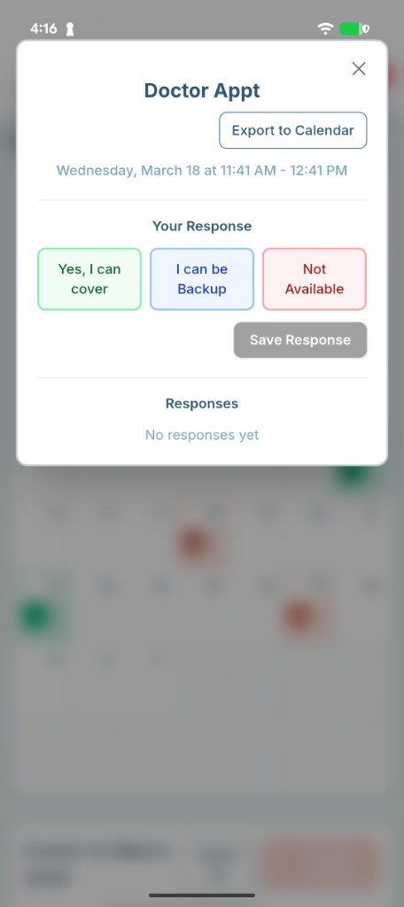 Event responses